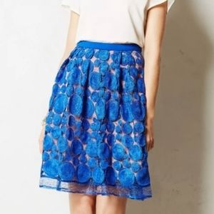 EVA FRANCO Anthropologie. Albastru NWT Skirt 12